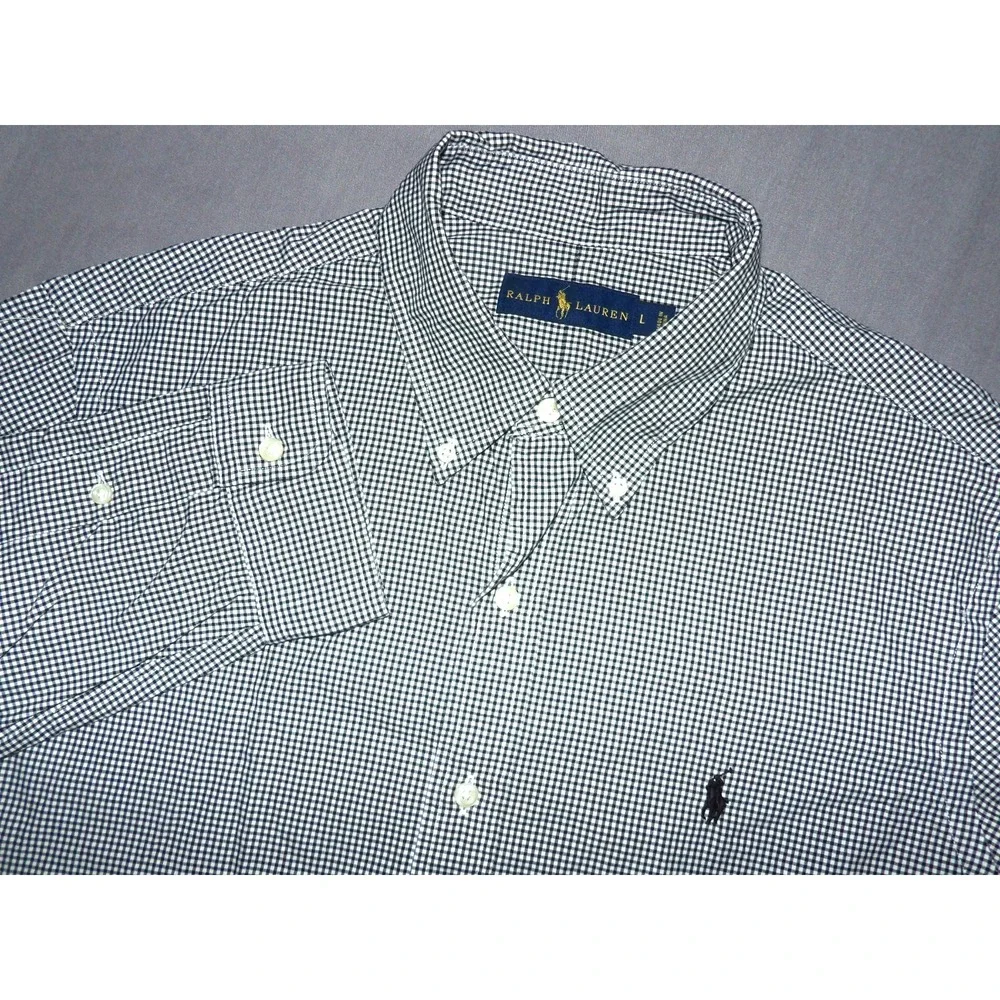 Polo Ralph Lauren Long Sleeved Checkered Casual Button Up Shirt Men's Large